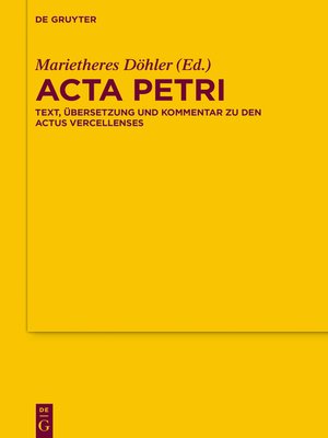 cover image of Acta Petri